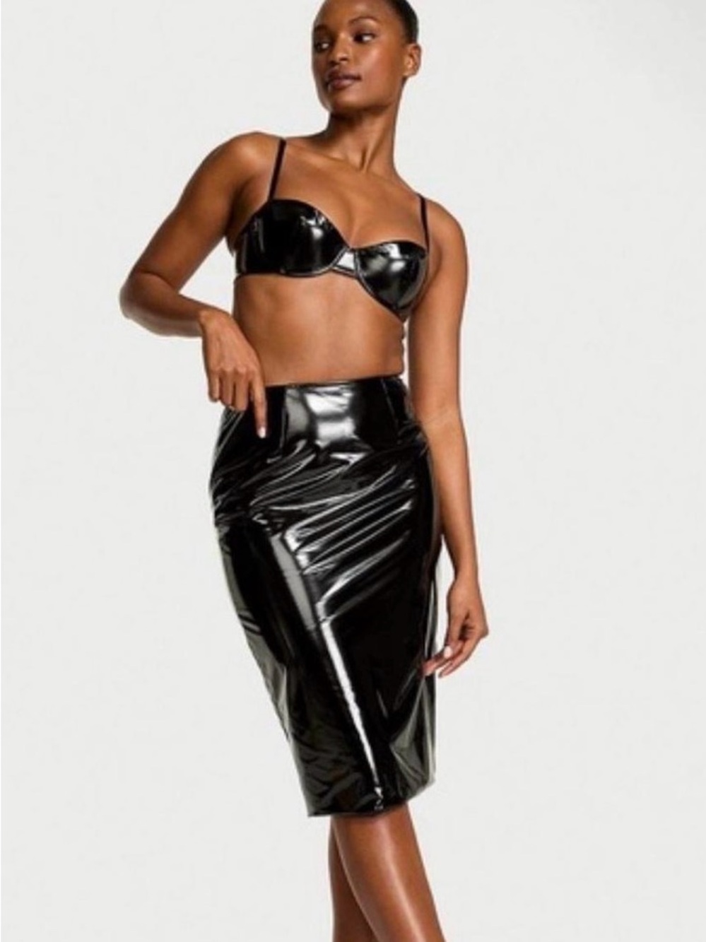 Victoria's Secret Lacquer
Balconette Bra and Pencil Skirt
Set